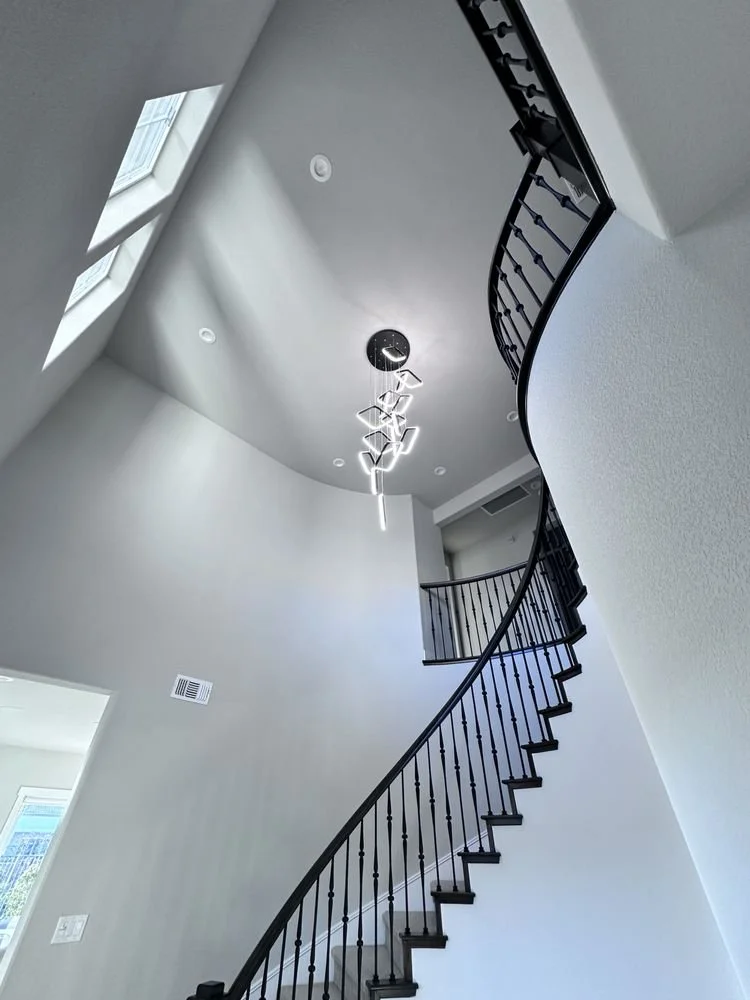 Luminare’s high-ceiling chandelier installation