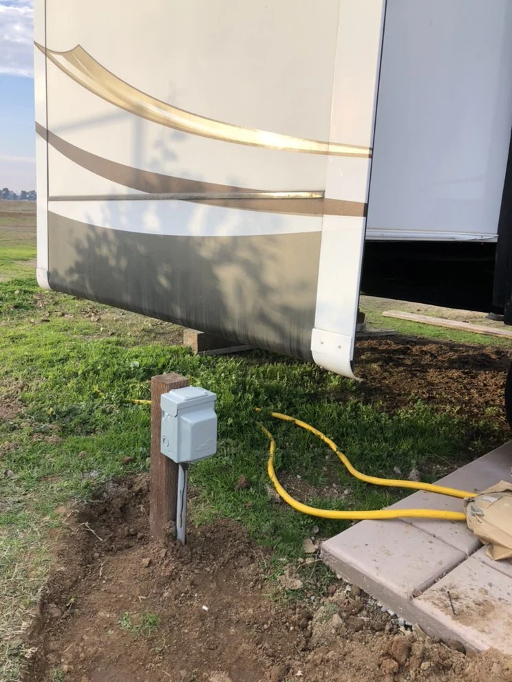 50 amp RV outlet installation